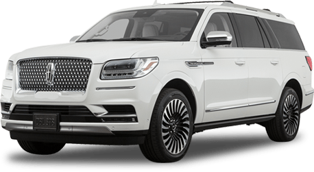 White Lincoln Navigator Front